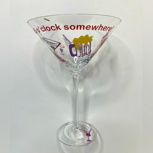 Other - HUGE  Martini Glass with Five o’clock Somewhere Logo